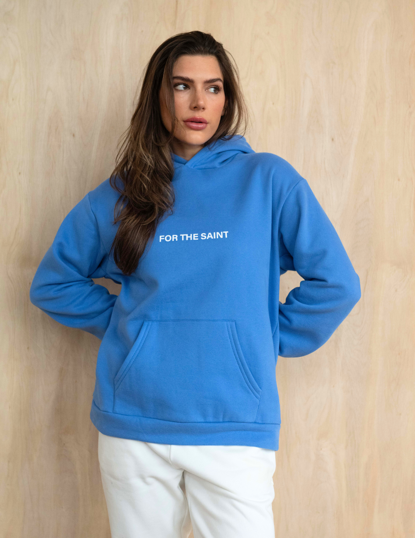 'WORTHY' Unisex Hoodie Blue
