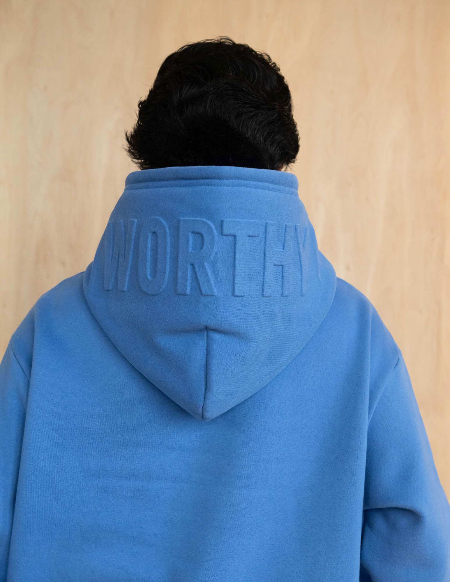 WORTHY UNISEX HOODIE BLUE For The Saint