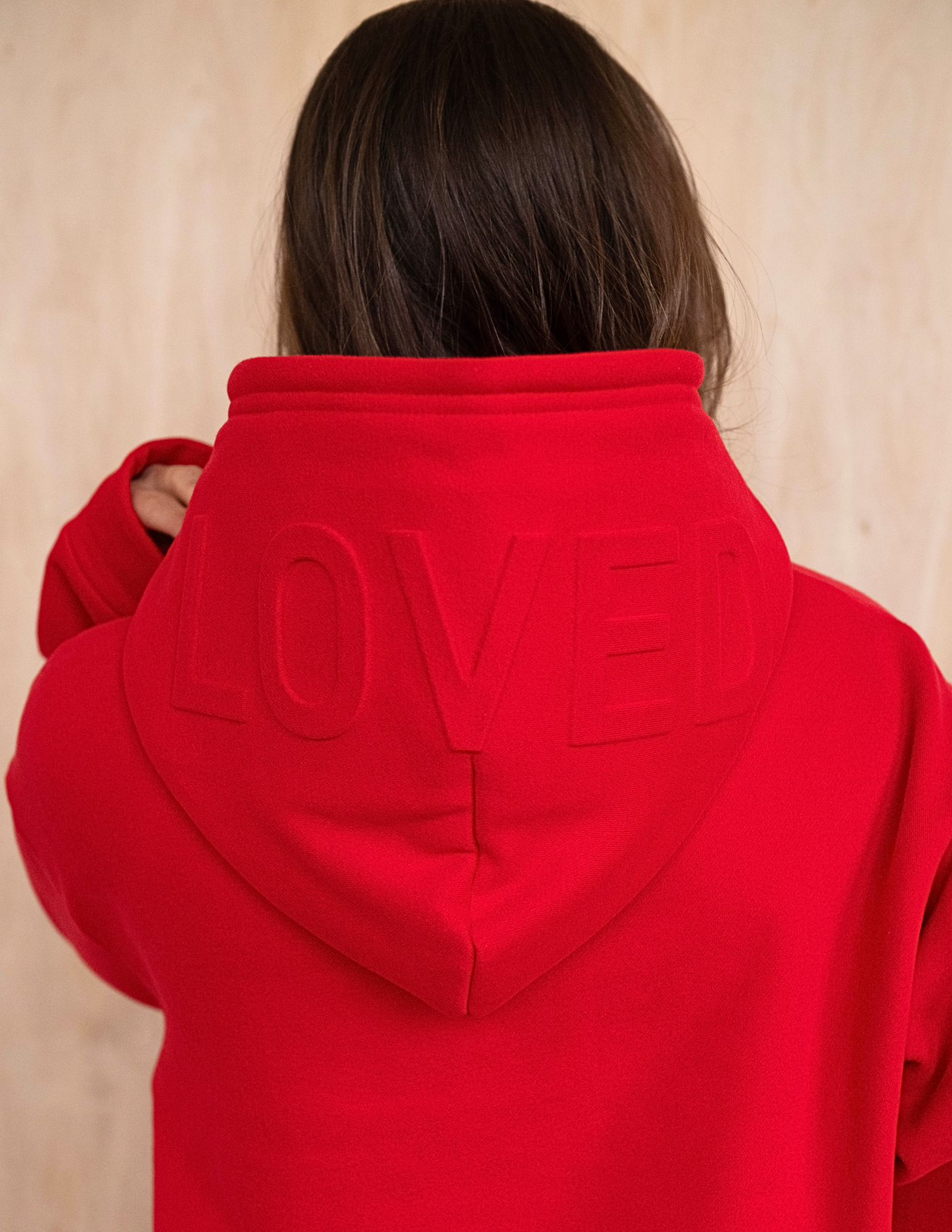LOVED' Unisex Hoodie Red – For The Saint